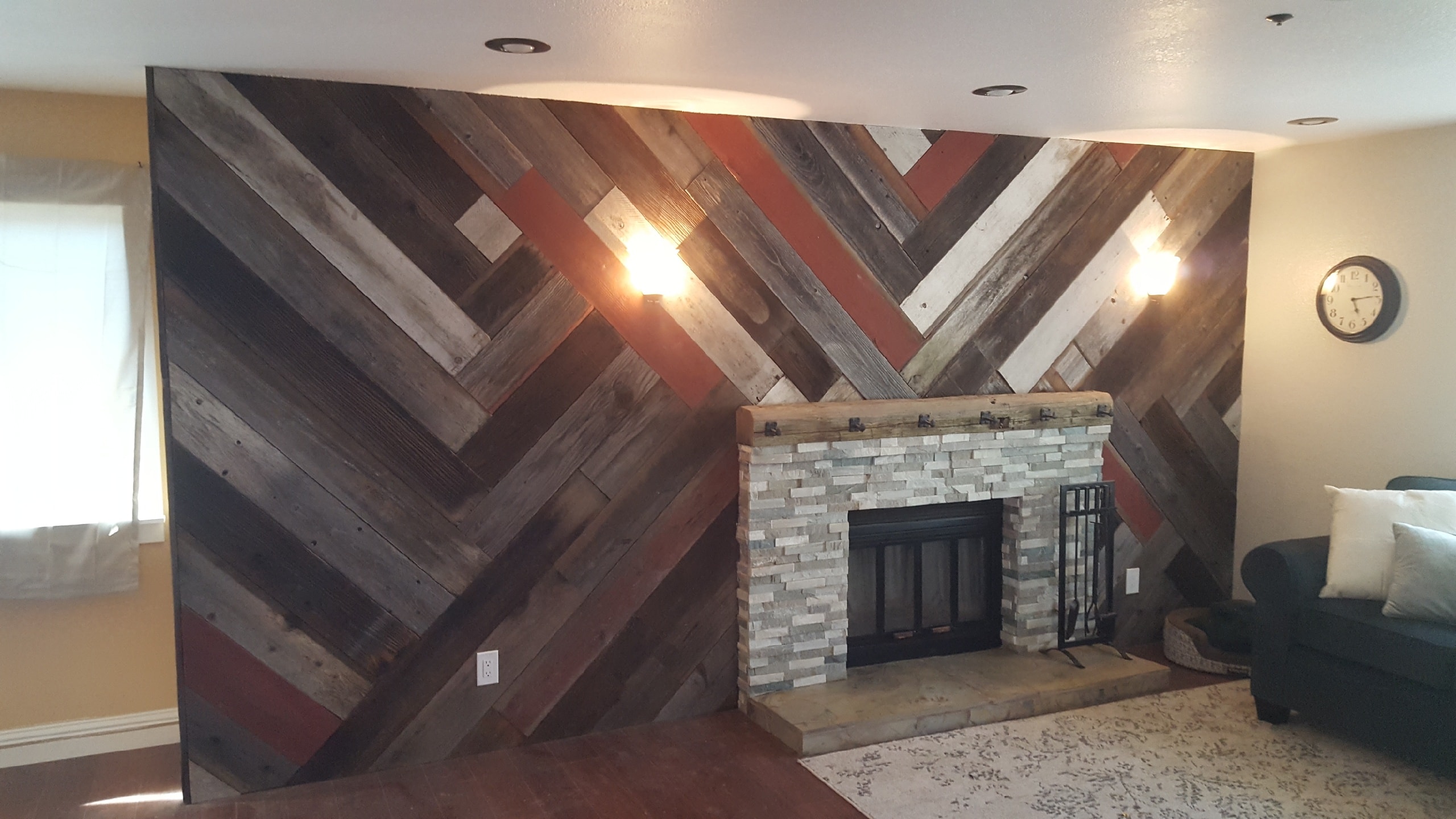 Custom Fireplace and Accent Wall - Fairfield