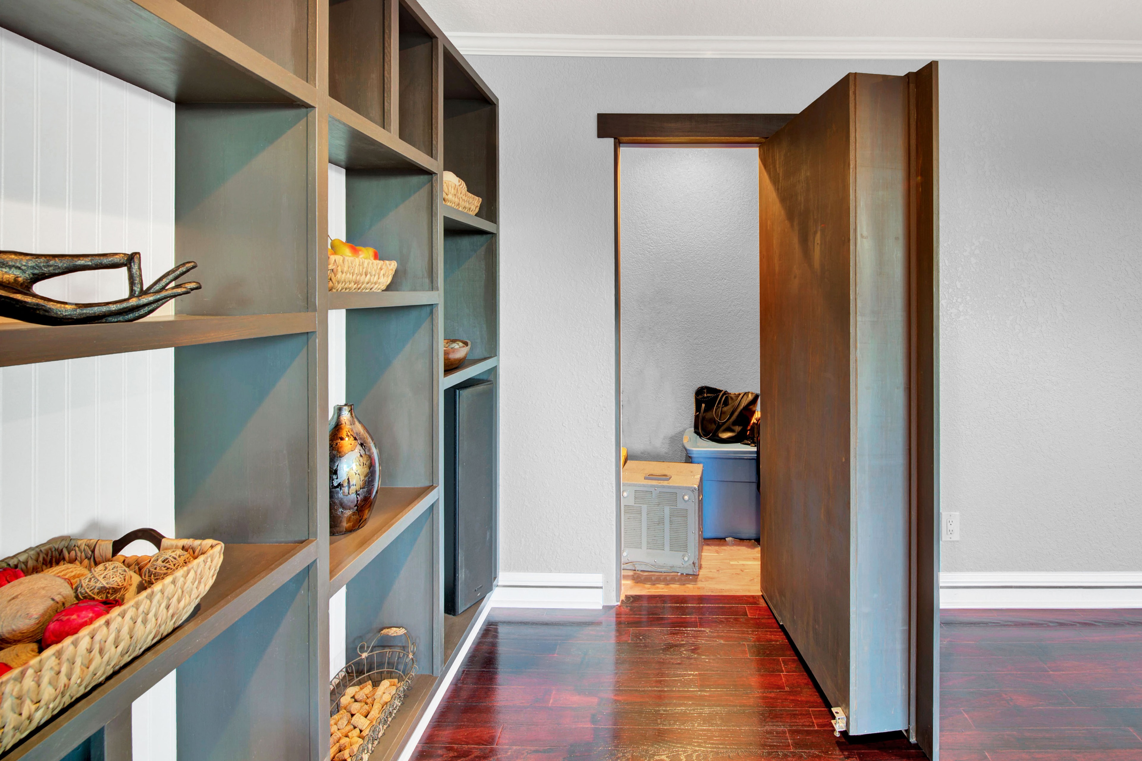 Custom Built-In Living Room - Napa, Murphy Door Open